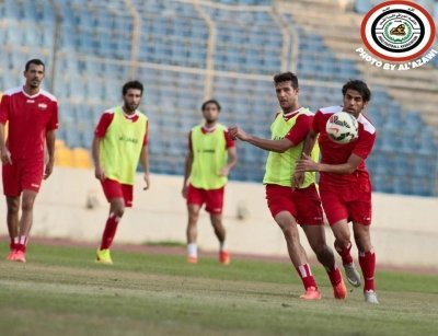 تدريبات المنتخب الوطني في بيروت استعداداً للقاء لبنان الاربعاء